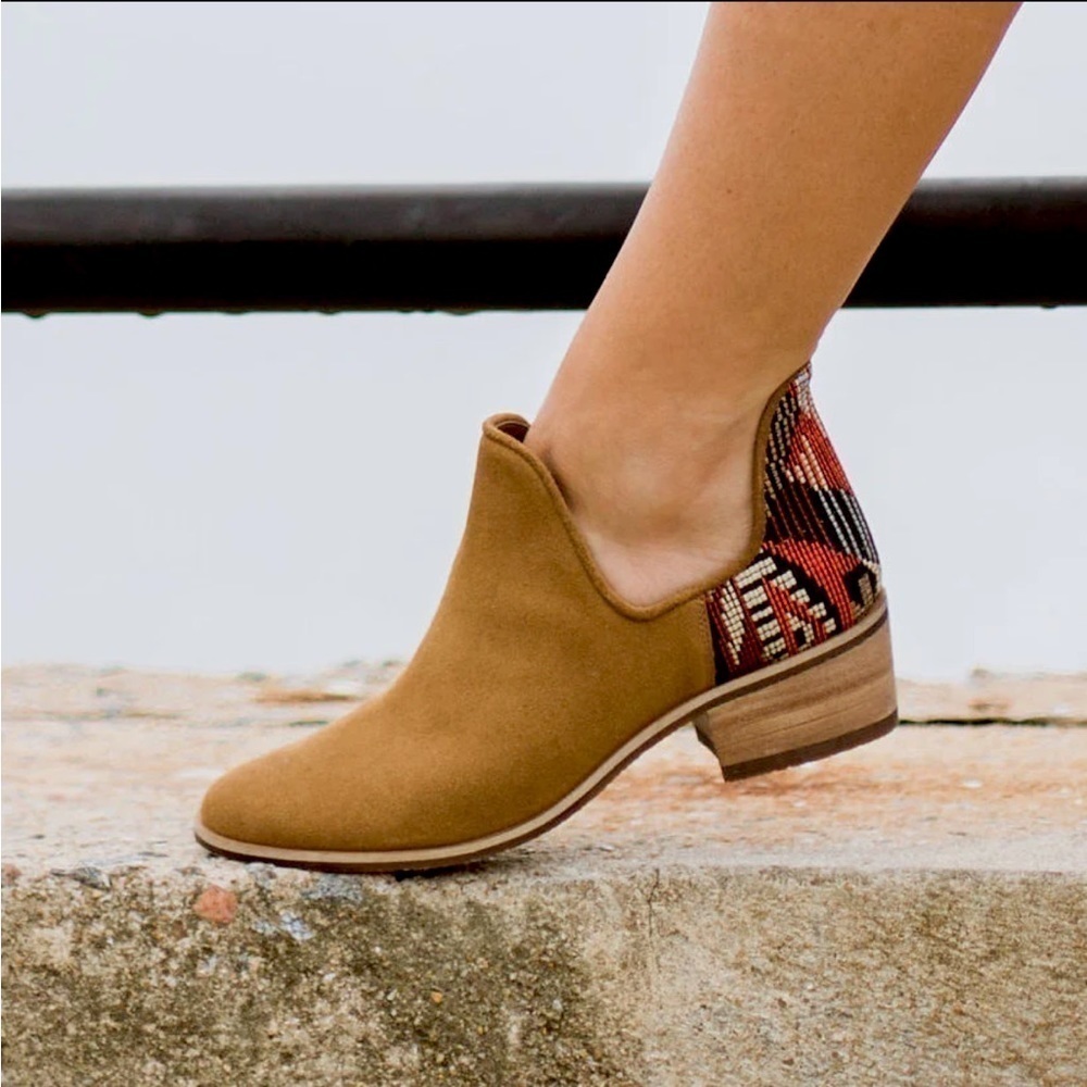 Charleston Shoe Co. Aiken Woven Bootie
